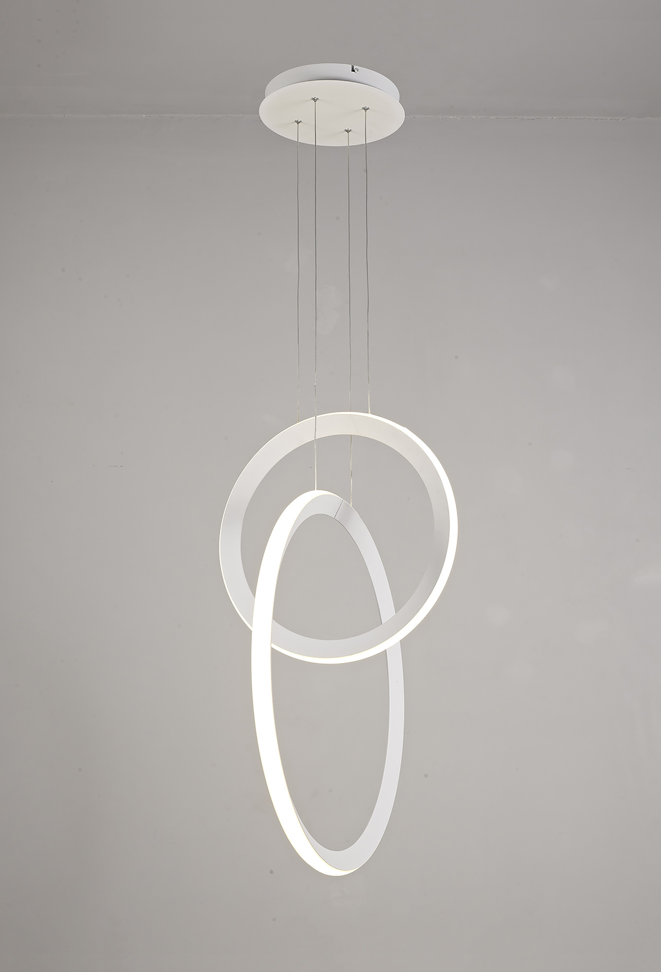 Kitesurf White Ceiling Lights Mantra Ring Pendants